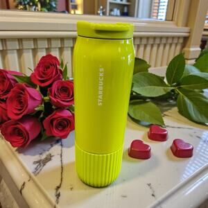 Starbucks Neon Yellow Insulated Tumbler 20oz Summer 2025 NWT